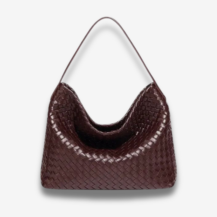 Laval | Gewebte Leder-Schultertasche