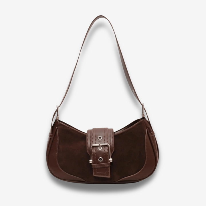 Daegu | Vintage Velours‑Schultertasche