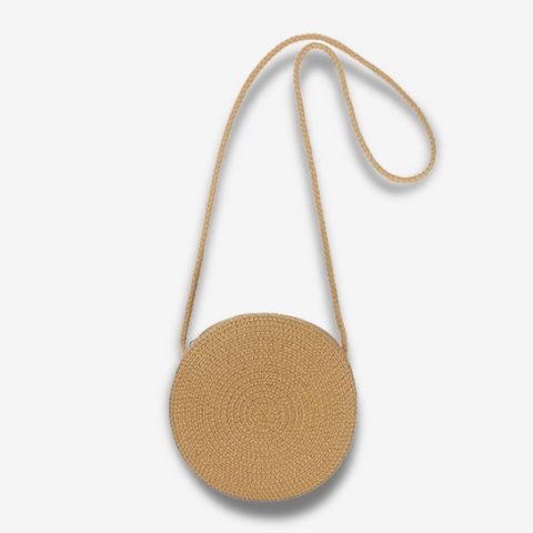 Florence | Runder Raphia‑Luxus‑Crossbody