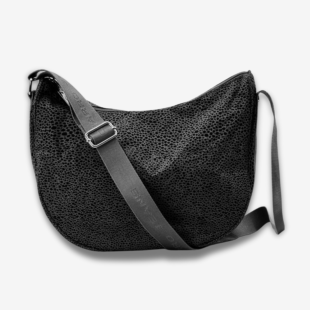 Malibu | Vintage Halbmond Schultertasche Animal-Print