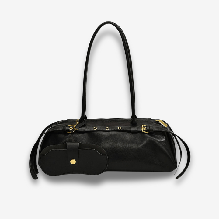 Moroni | Schwarze Leder‑Shoulderbag