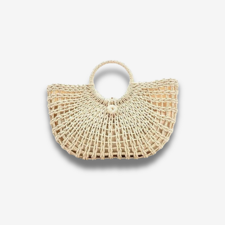 Dijon | Handgeflochtene Fächer‑Tasche