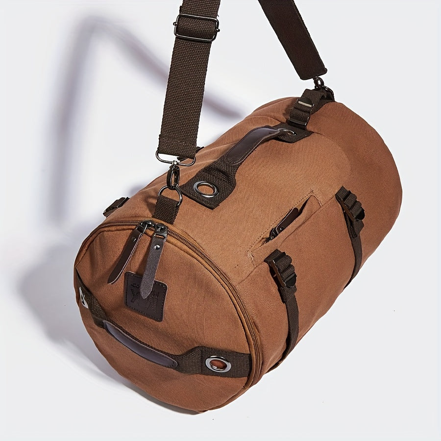 Nanjing | Langlebiger Canvas-Rucksack mit Lederakzenten