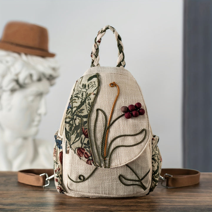 Hangzhou | Handgefertigter Ethno-Rucksack mit Stickerei