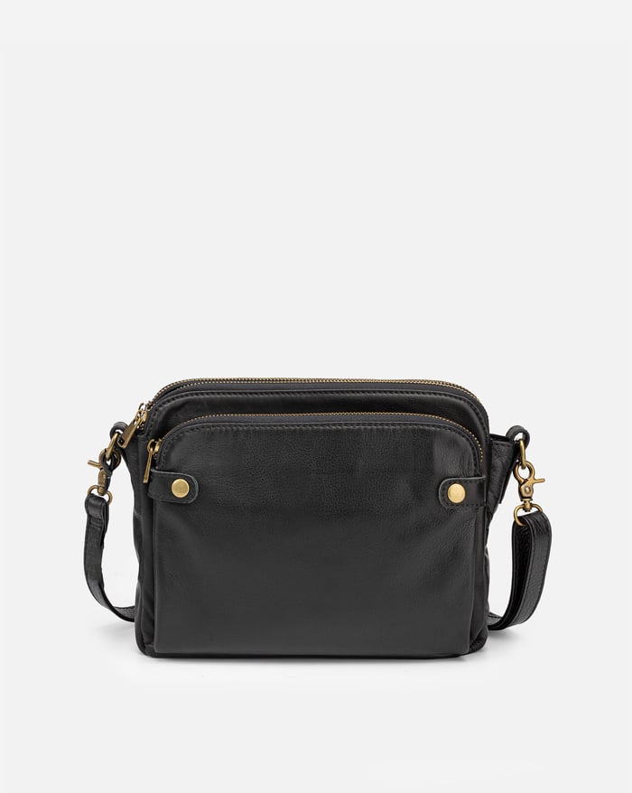 Kanchanaburi | Geräumige elegante Schultertasche Leder