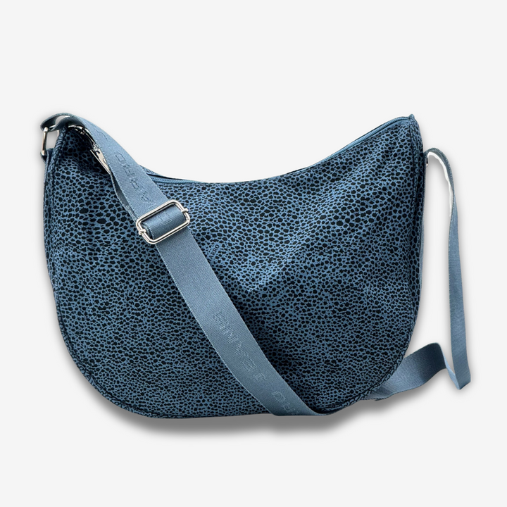 Malibu | Vintage Halbmond Schultertasche Animal-Print