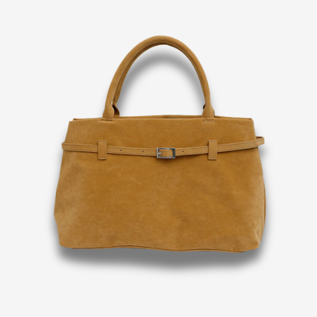 Ulsan | Braune Wildleder Handtasche