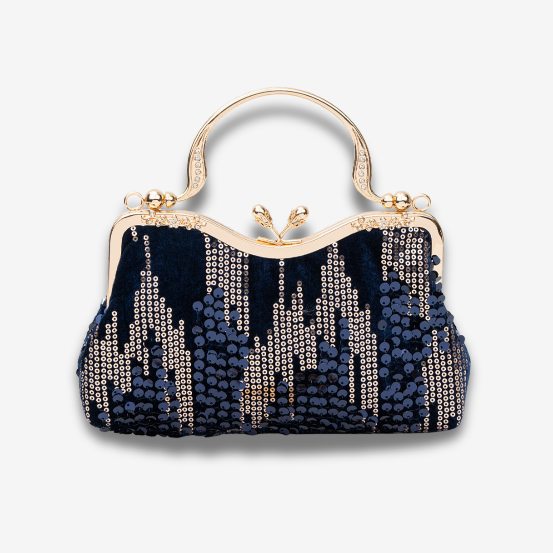 Toliara | Vintage Pailletten Abendtasche