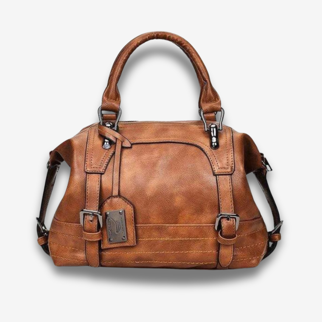 Agra | Retro Camel Shopper & Crossbody