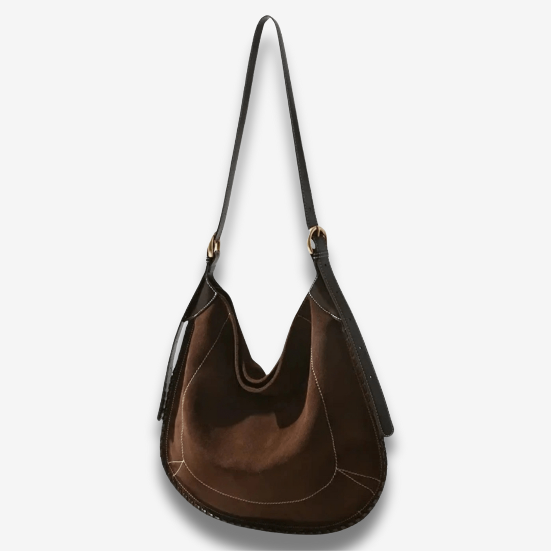 Ashgabat | suede Hobo‑Bag im Slouch‑Style