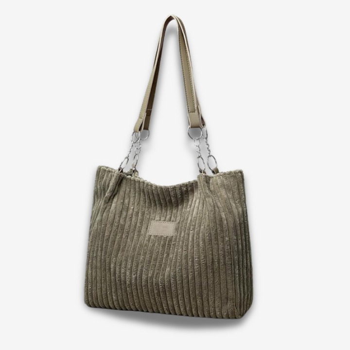 Monterrey | Gerippte Samt-Schultertasche