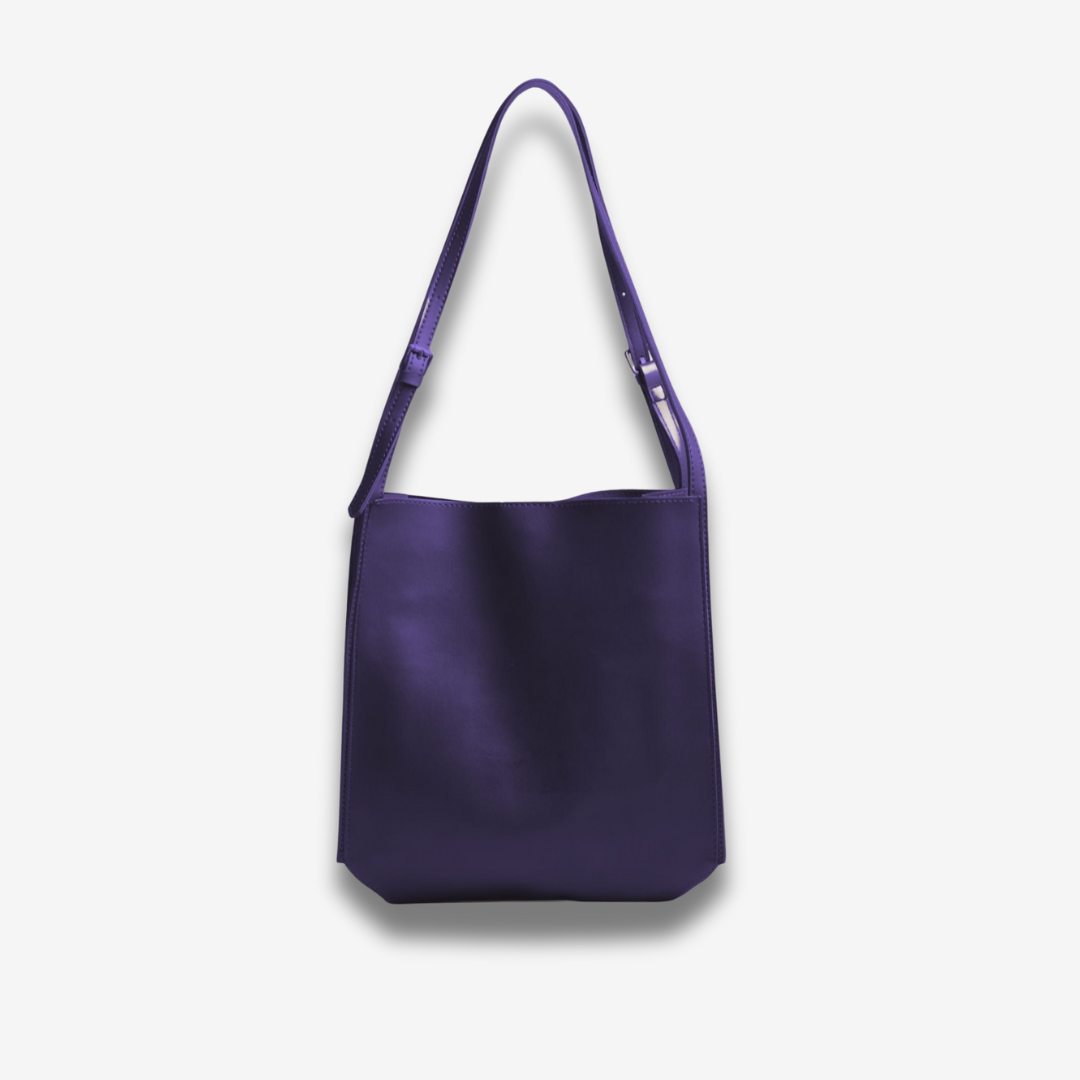 Goma | Halbmond-Schultertasche aus veganem Leder