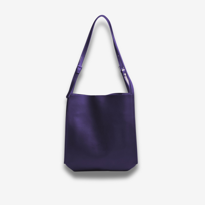 Goma | Halbmond-Schultertasche aus veganem Leder