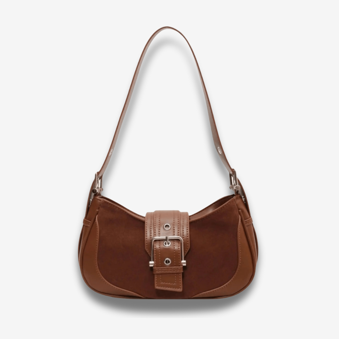 Daegu | Vintage Velours‑Schultertasche
