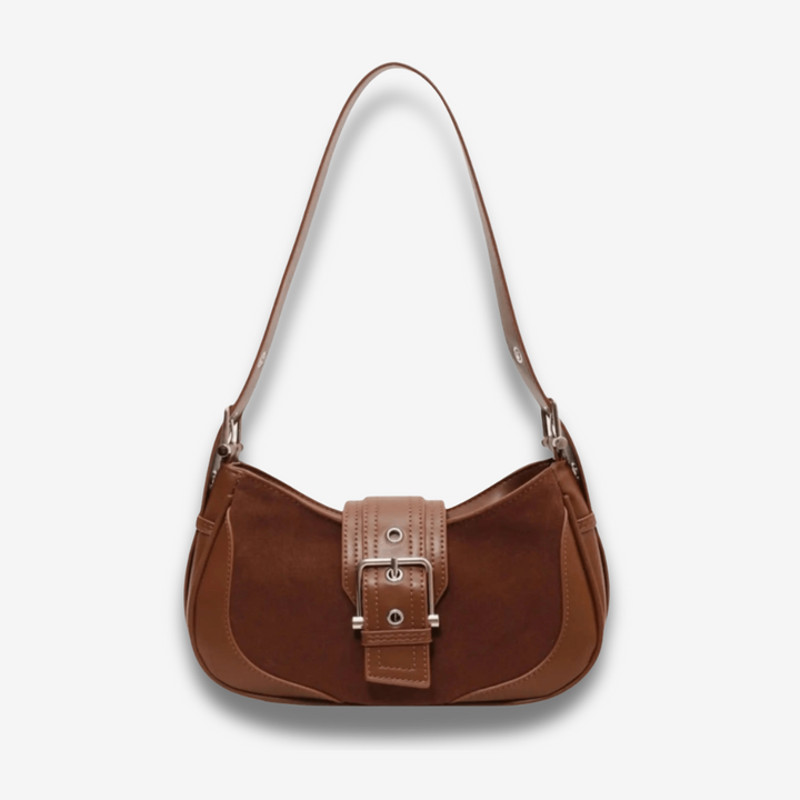 Daegu | Vintage Velours‑Schultertasche