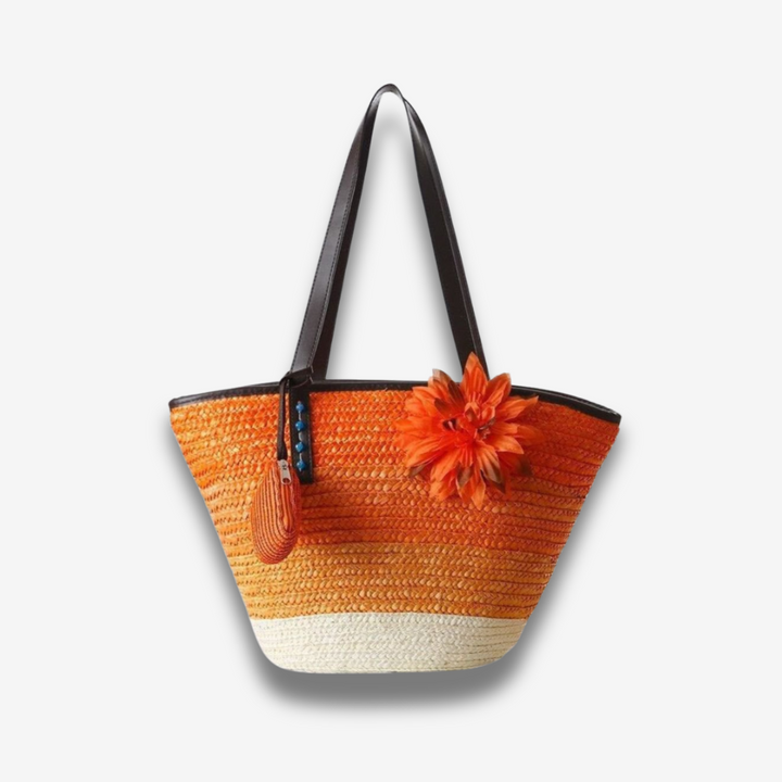 Bergamo | Bunte Strohtasche für Strandtage