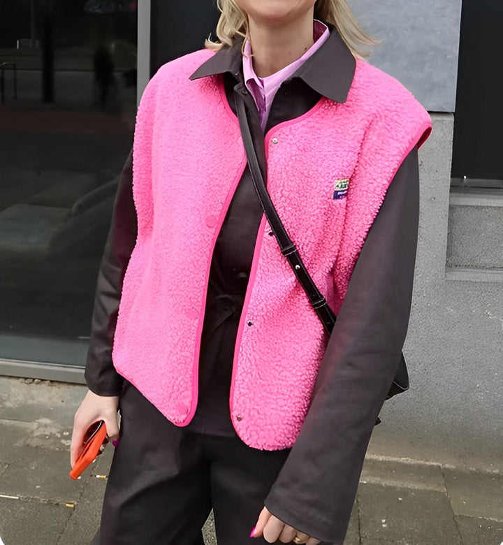 Yveline | Elegante einreihige Strickweste