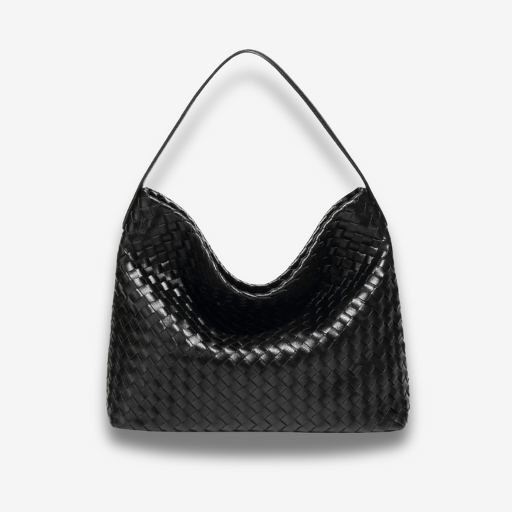 Najaf | Geflochtene Schultertasche aus Leder
