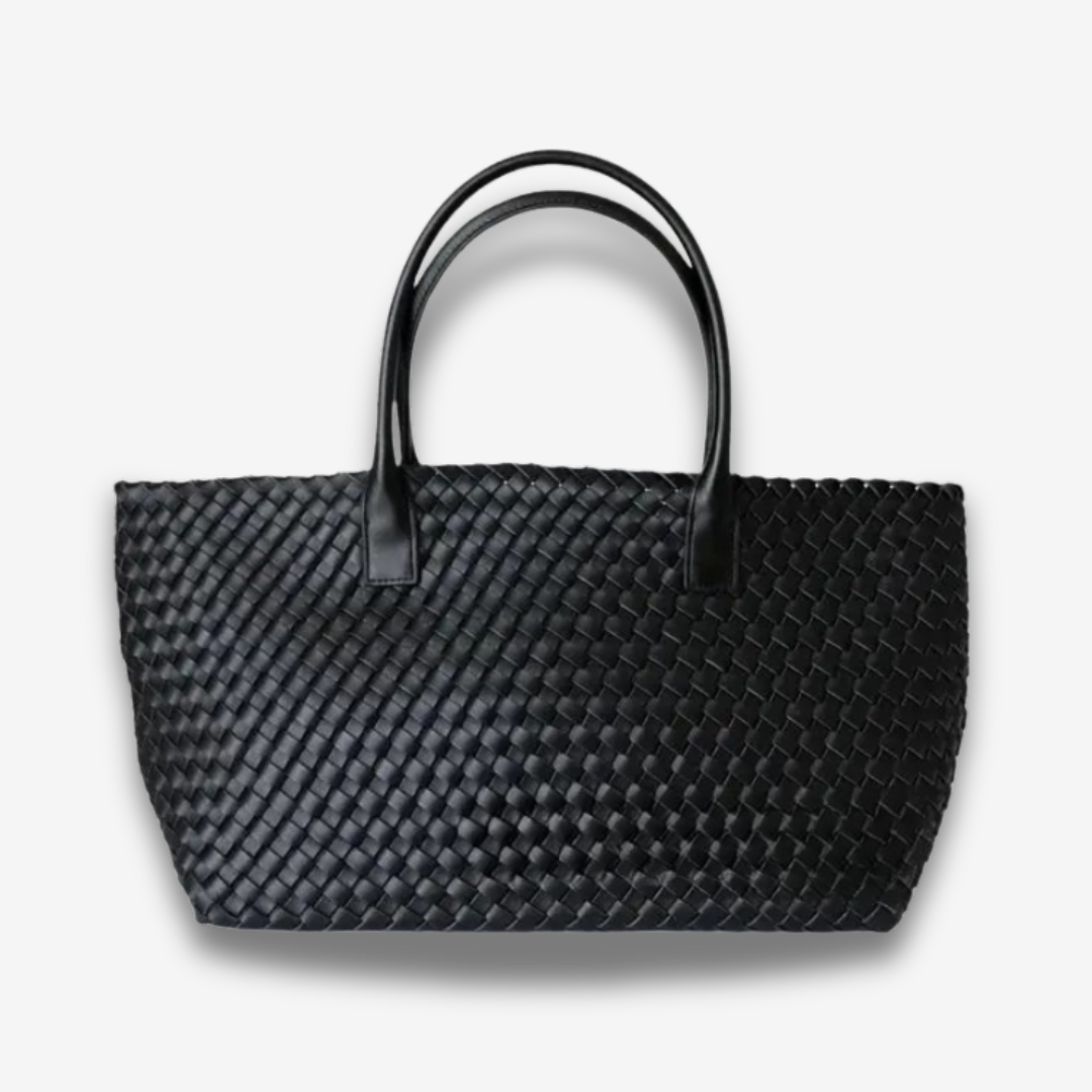 Antibes | Geflochtene Leder Tote Bag