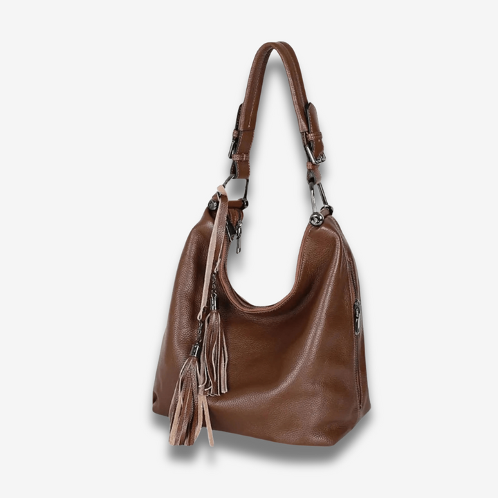 Saskatoon | Roter Leder Hobo Bag