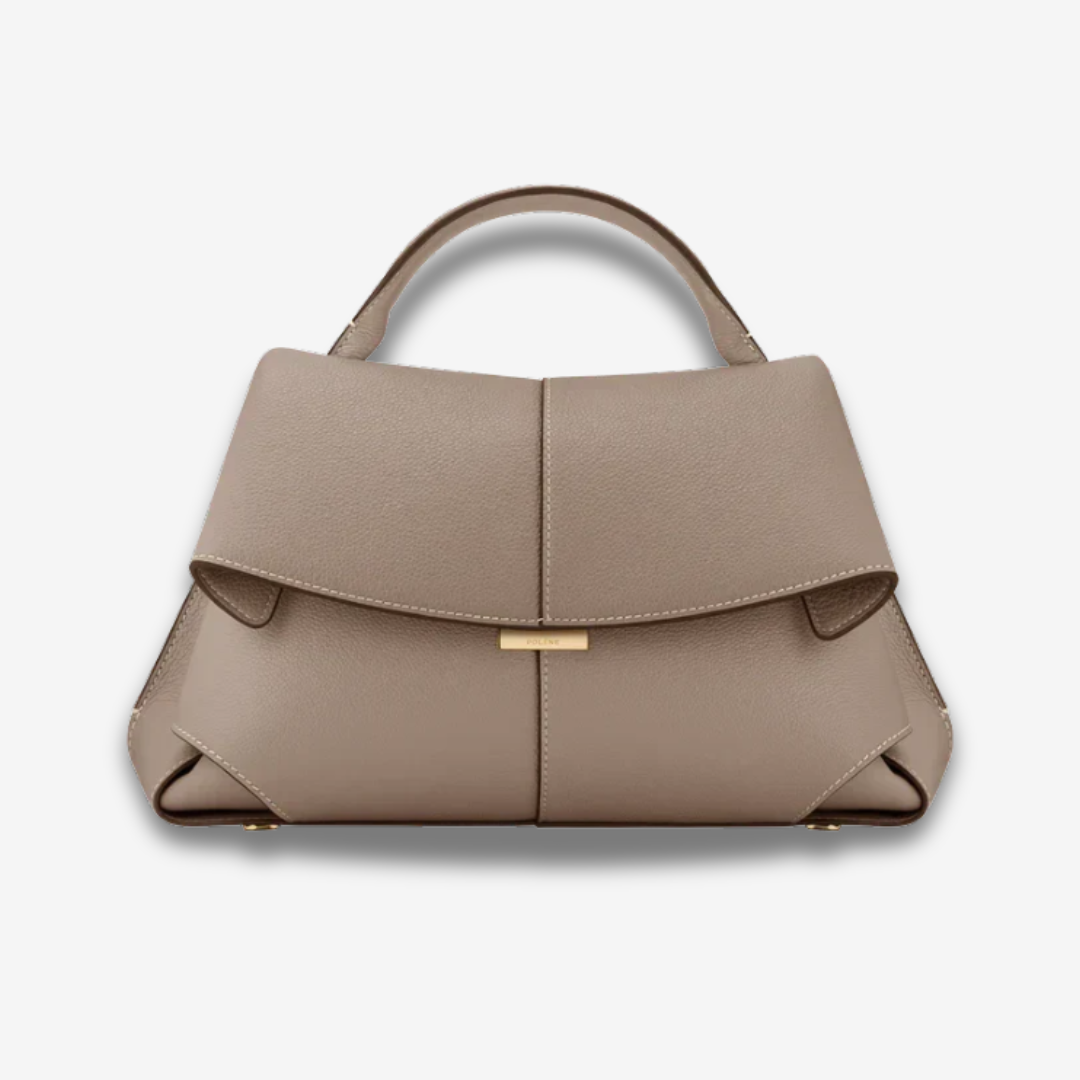 Gweru | Strukturierte Ledertasche mit Schnalle