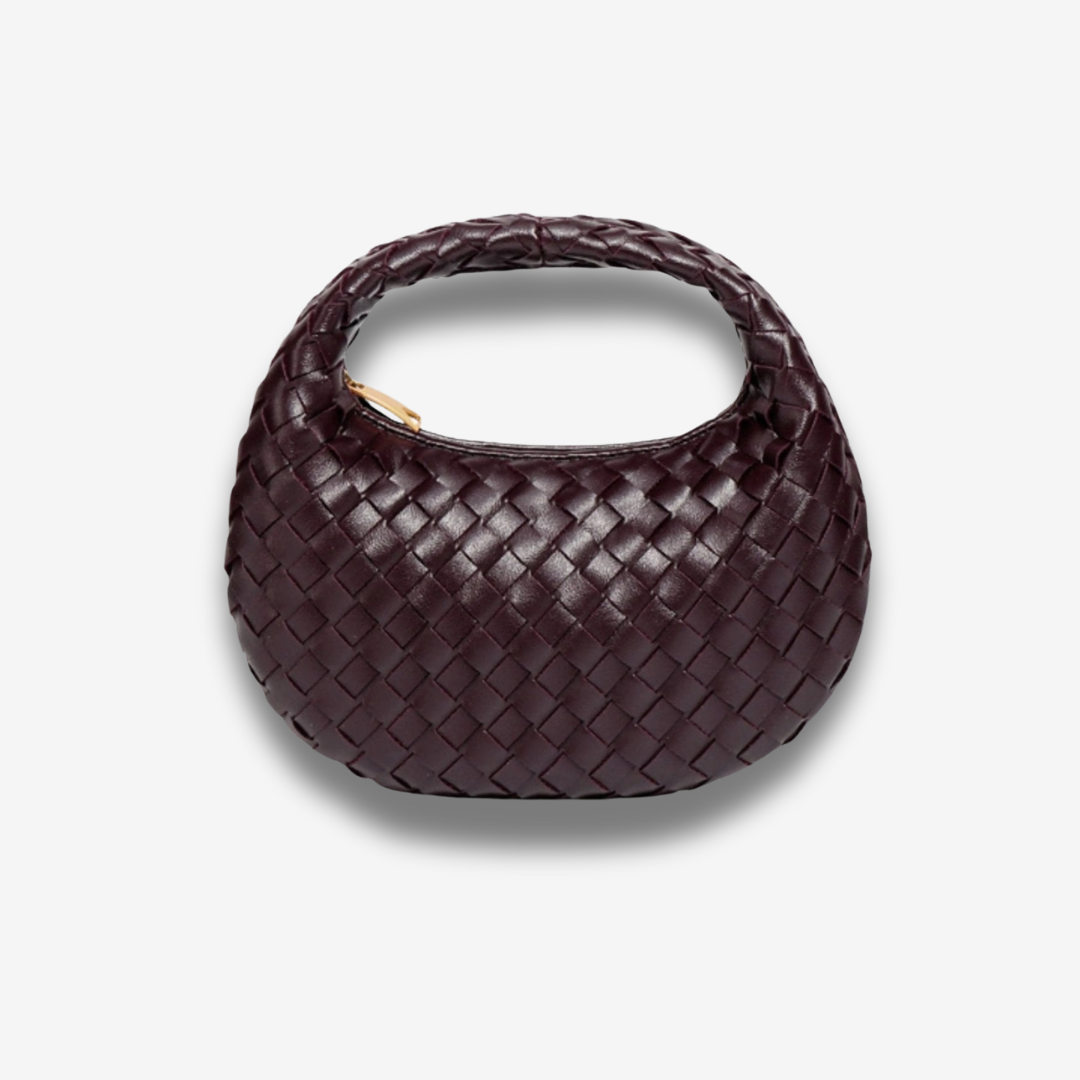Gisenyi | Geflochtene Lederhandtasche
