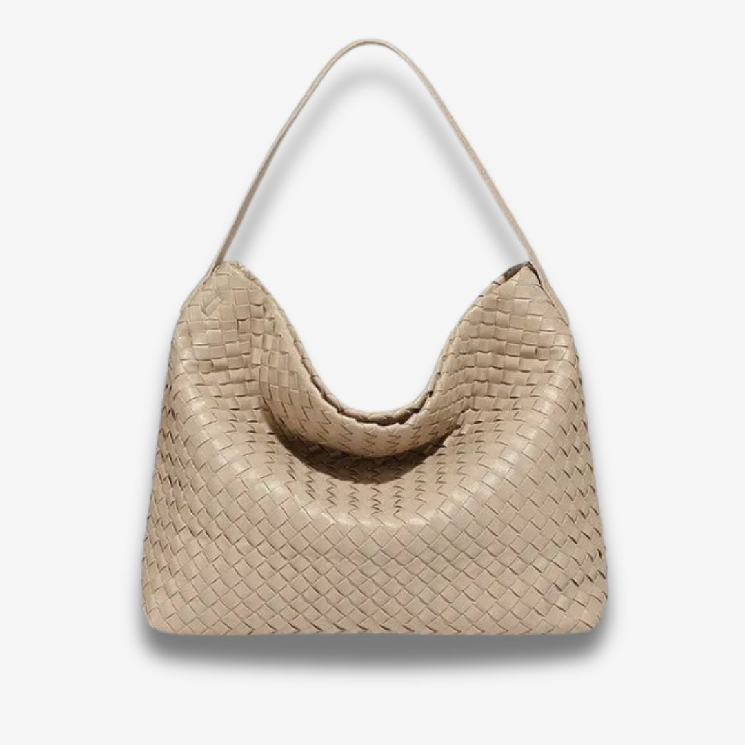 Laval | Gewebte Leder-Schultertasche