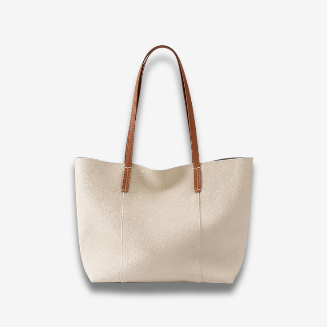 Potosí | Elegante Taupe Ledertragetasche