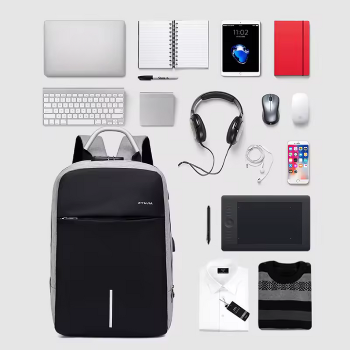 Leverkusen | Anti-Diebstahl Rucksack mit USB-Port