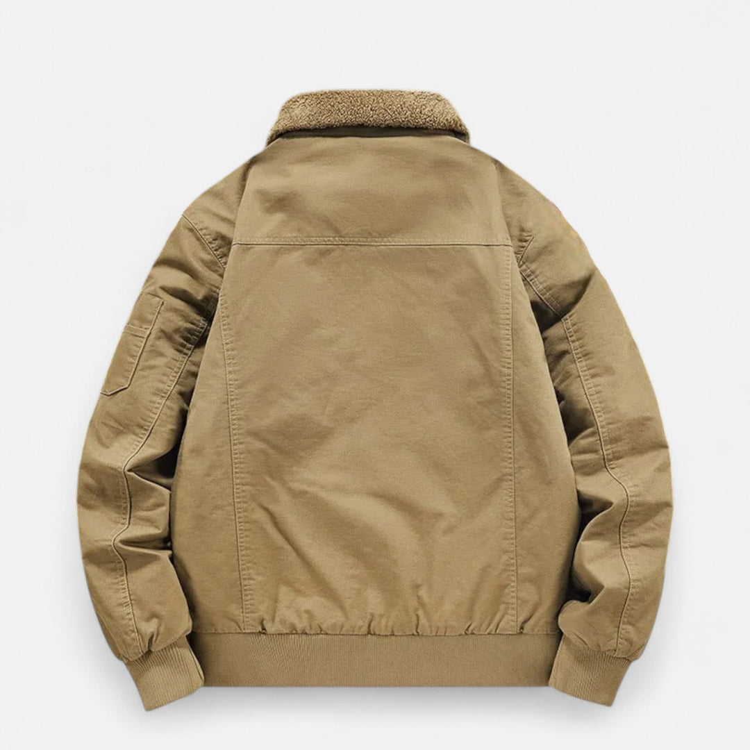 Jorex | Herren Freizeitjacke aus Baumwoll-Lammwoll-Mix