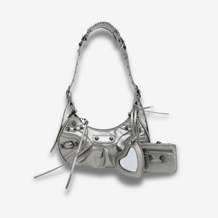 Segovia | Studded Shoulder Bag mit Mini‑Pouch