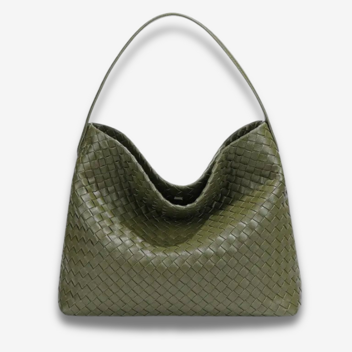 Laval | Gewebte Leder-Schultertasche