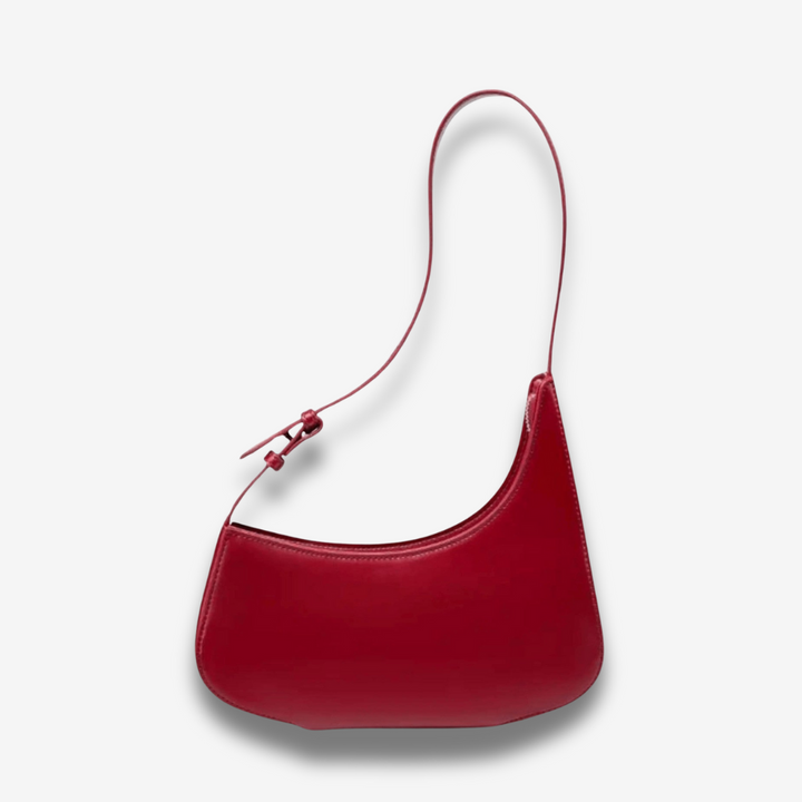 Jinan | Rote Leder-Schultertasche