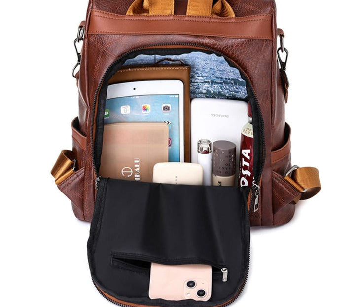 Sendai | Eleganter Leder Damen Rucksack