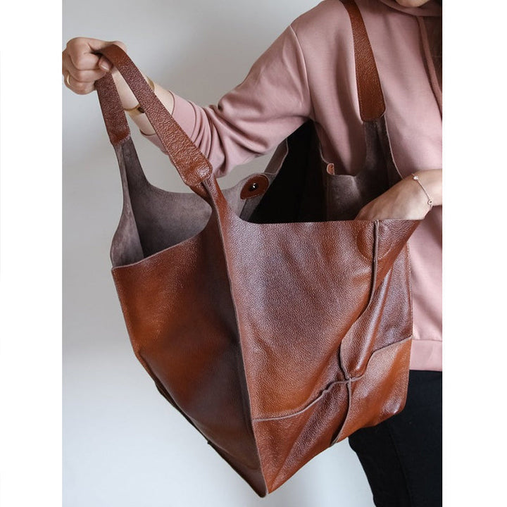 Beirut | Vintage Kunstleder Hand‑ & Schultertasche