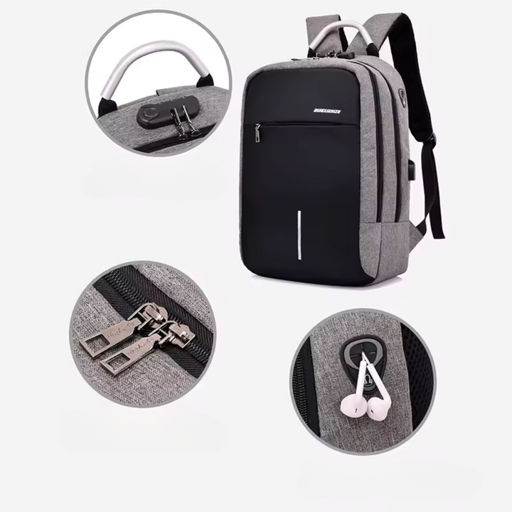 Leverkusen | Anti-Diebstahl Rucksack mit USB-Port