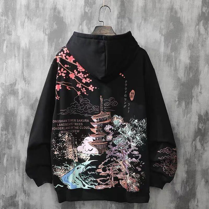 Ginevra | Japanische Landschaft Hoodie