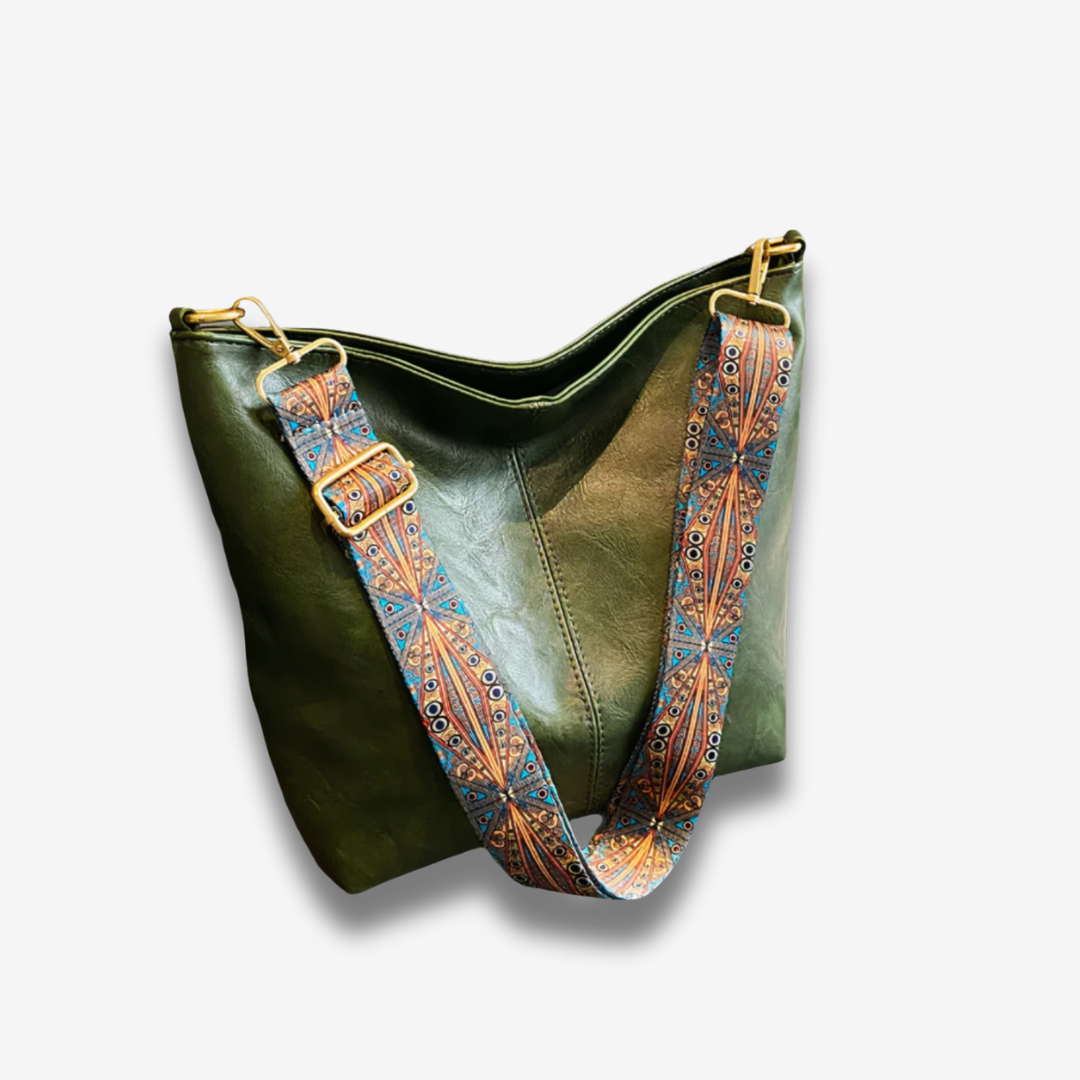 Havanna | Vintage Schultertasche aus Kunstleder