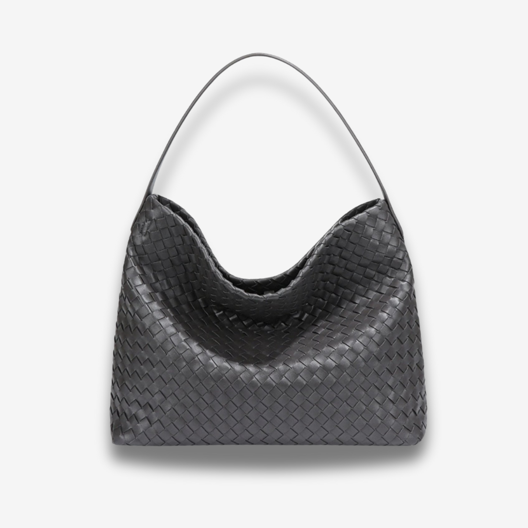 Najaf | Geflochtene Schultertasche aus Leder