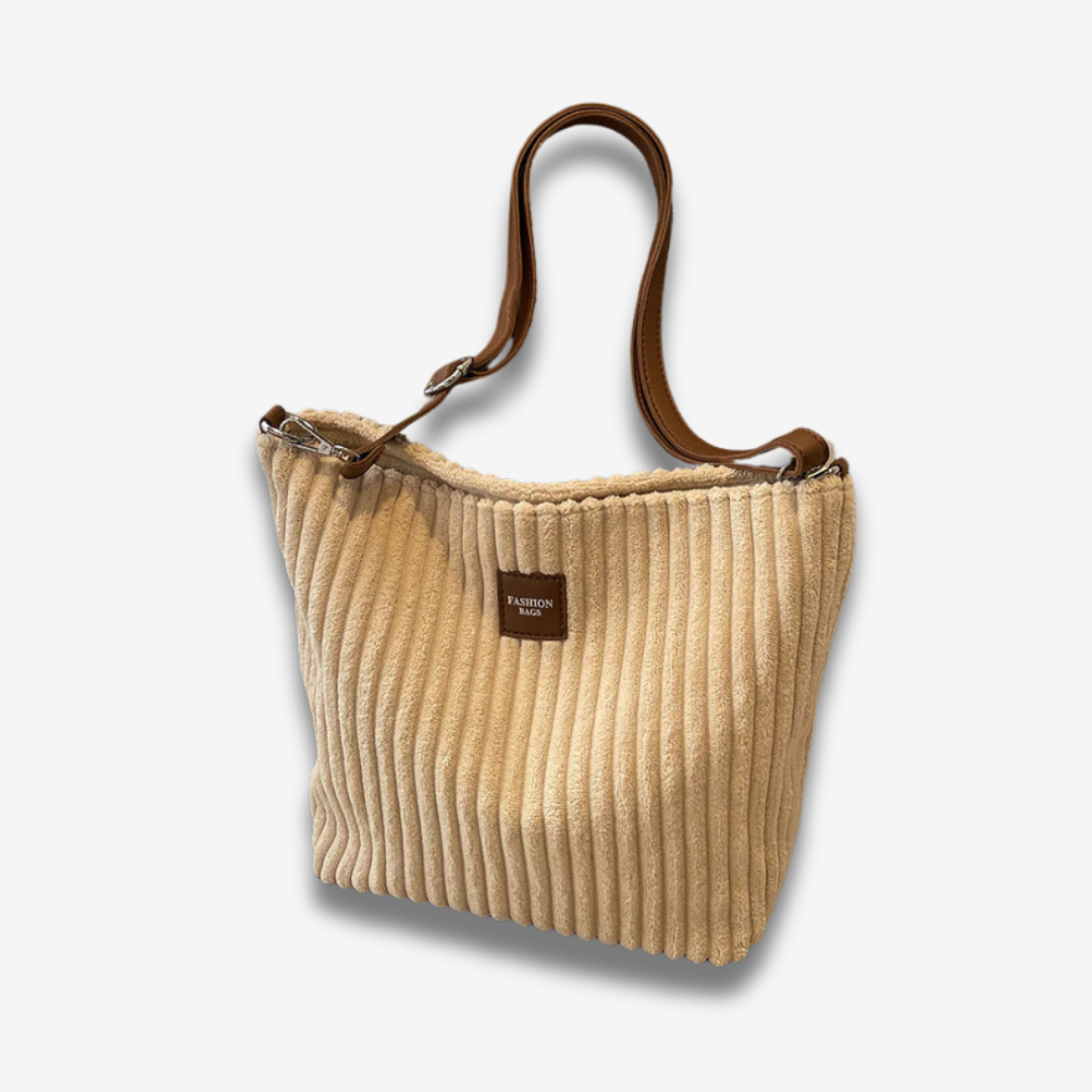 Monterrey | Gerippte Samt-Schultertasche