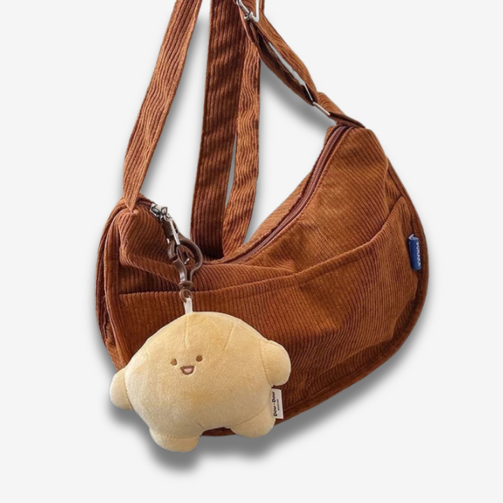 Chicago | Klassische Cord-Schultertasche für Damen