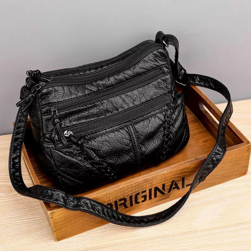 Stockholm | Große PU‑Schultertasche