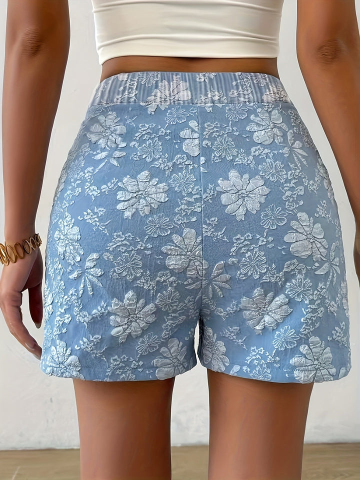 Evanelle | Elegante Jacquard Shorts Damen