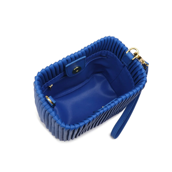 Oita | Leder Bucket Bag mit Rüschen