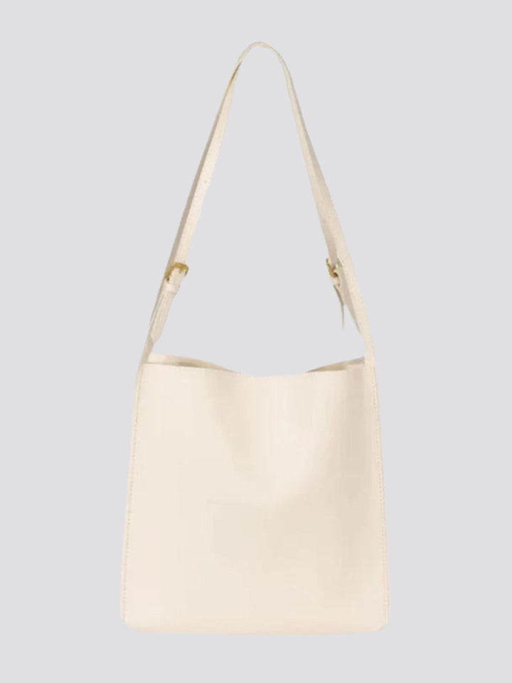 Goma | Halbmond-Schultertasche aus veganem Leder