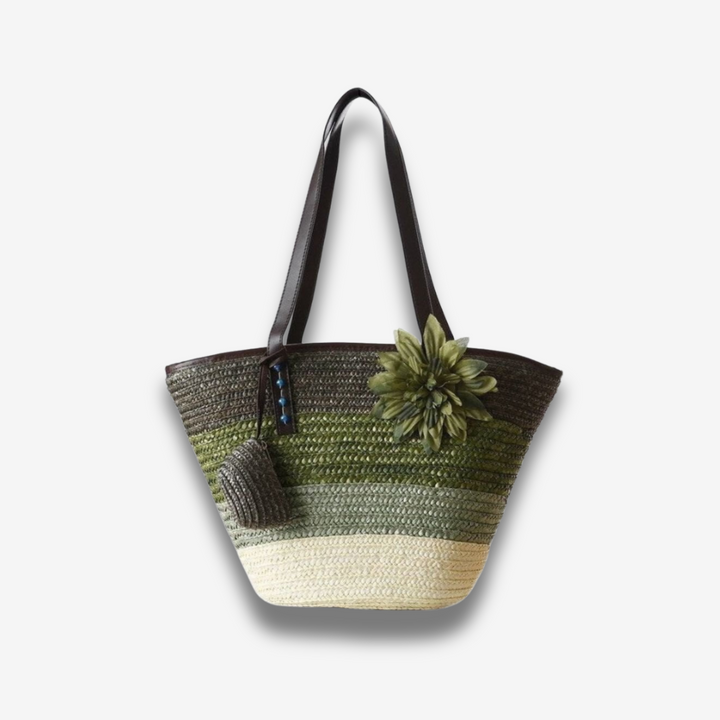 Bergamo | Bunte Strohtasche für Strandtage