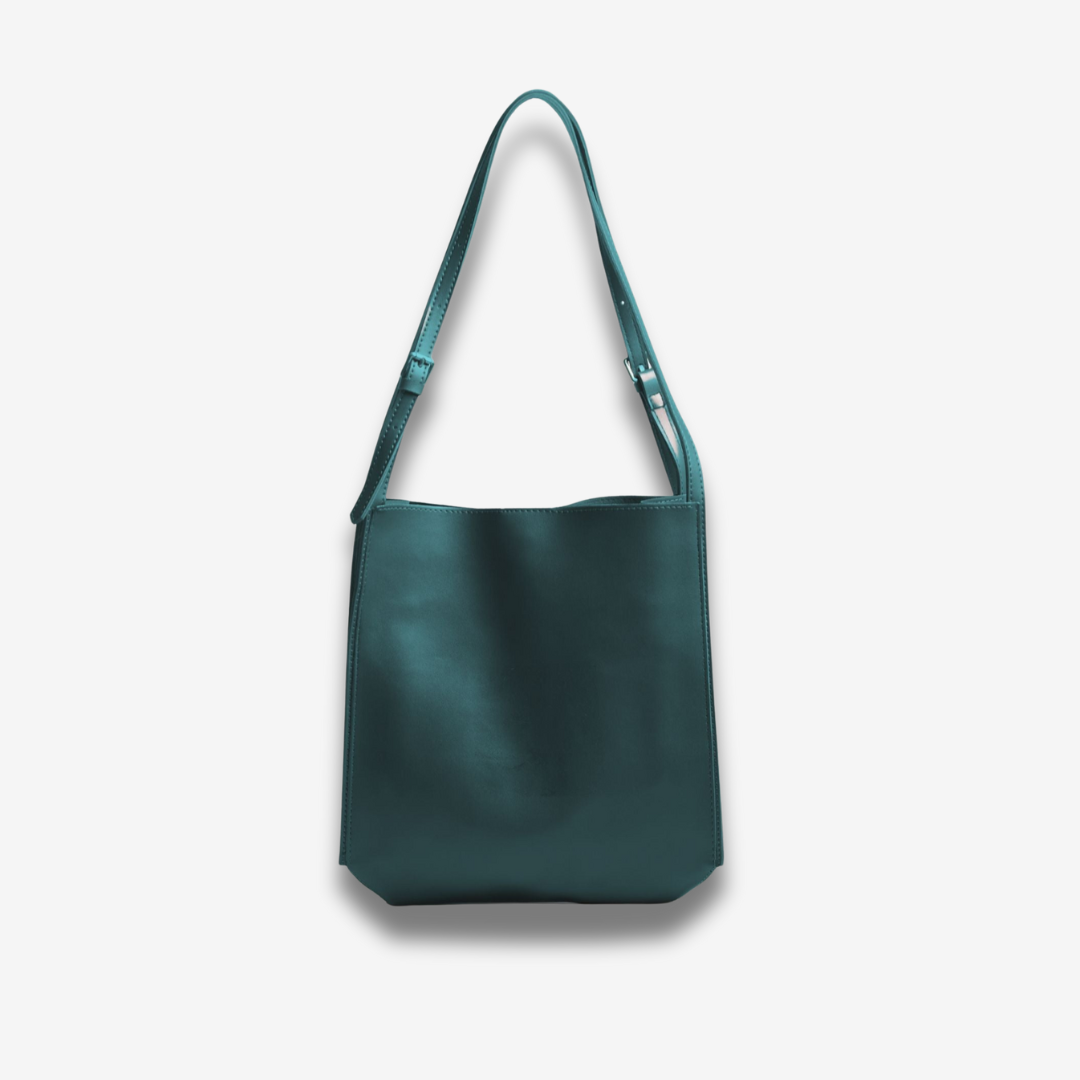 Goma | Halbmond-Schultertasche aus veganem Leder