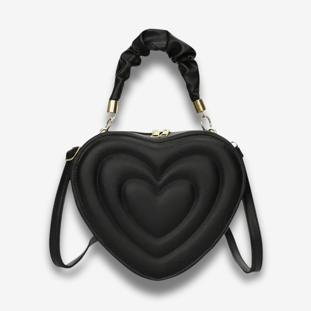 Warri | verspielte Herz‑Form‑Ledertasche