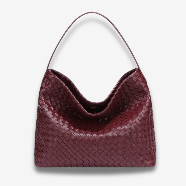 Laval | Gewebte Leder-Schultertasche
