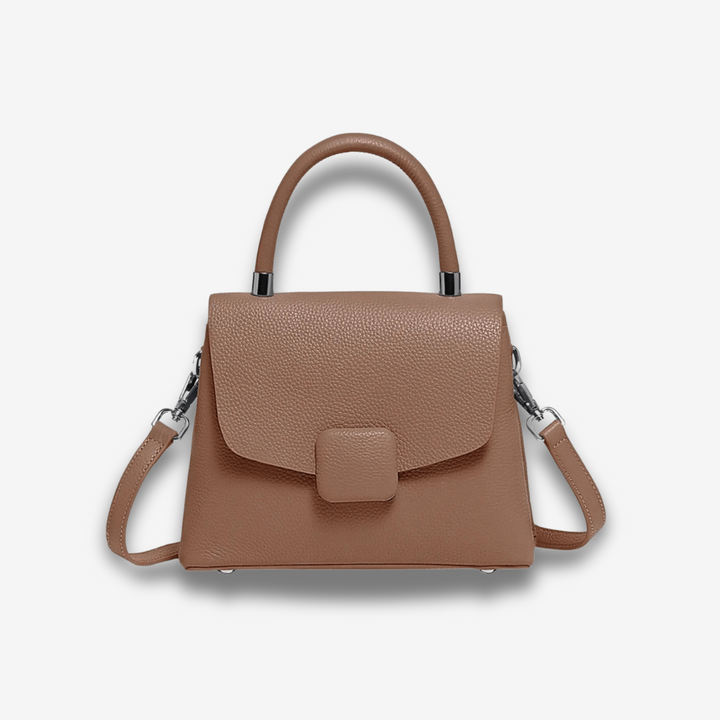 Canelones | Strukturierte Lederhandtasche Blau